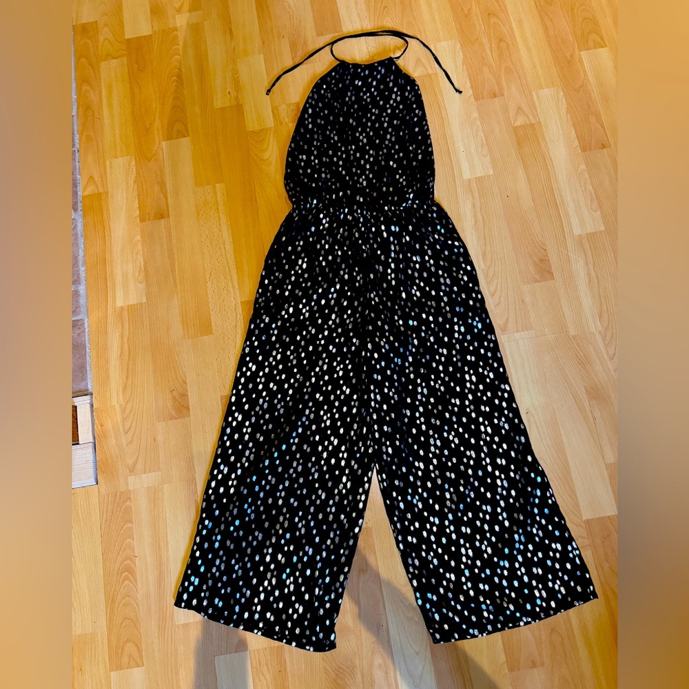 June & Hudson Black and Gold Jumpsuit